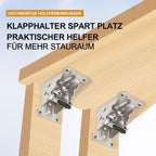 Folding Shelf Brackets, Set of 2, 225kg, 90 Degree Auto-Lock