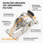 Folding Shelf Brackets, Set of 2, 225kg, 90 Degree Auto-Lock