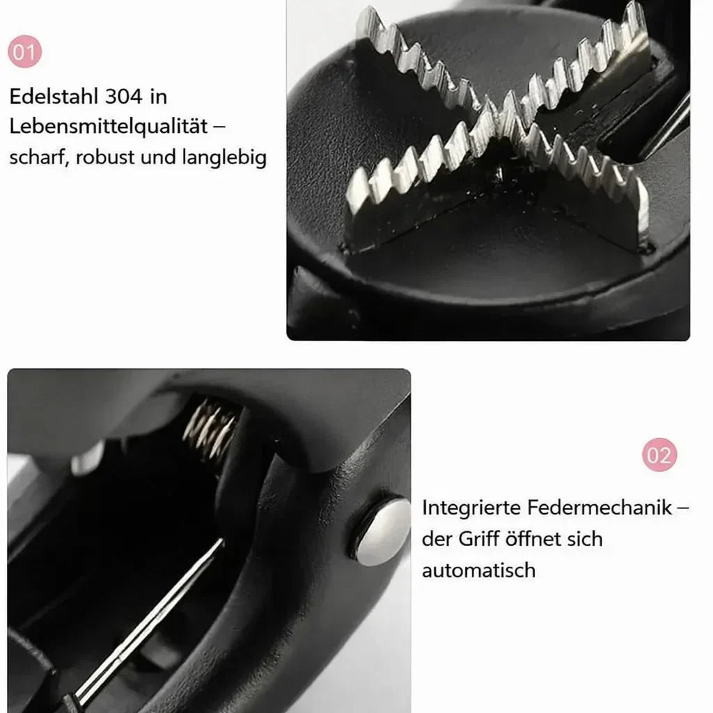 Chestnut and Nut Opener in ABS and Stainless Steel, Non-Slip Grip