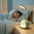 Rechargeable Kids LED Desk Lamp with Flexible Arm and Deer Motif