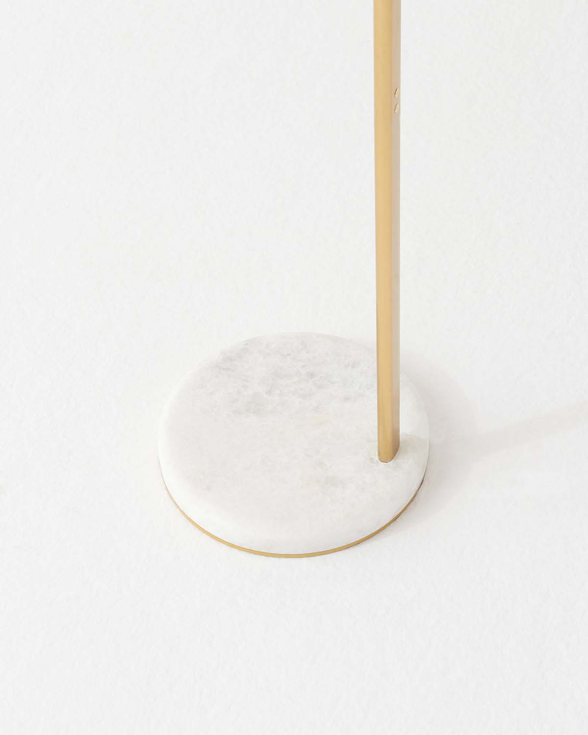 Marble-Effect Floor Lamp with Glass Globe Shade, 168cm, 3000K