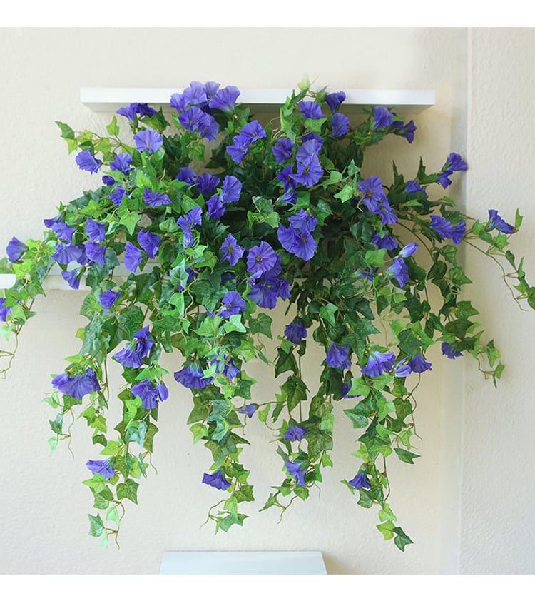 Artificial Trailing Flower Vine 90cm, UV Resistant, 44 Blooms