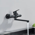 Wall Mounted Tap with Twin Handles and 360 Swivel Spout