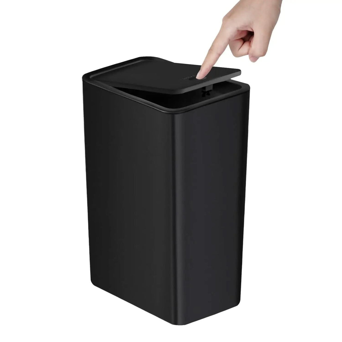 Slim 10L Push-Button Bin with Lid, Odour Sealing