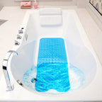 Extra-Long Non-Slip Bath Mat with Suction Cups, 101 x 40cm