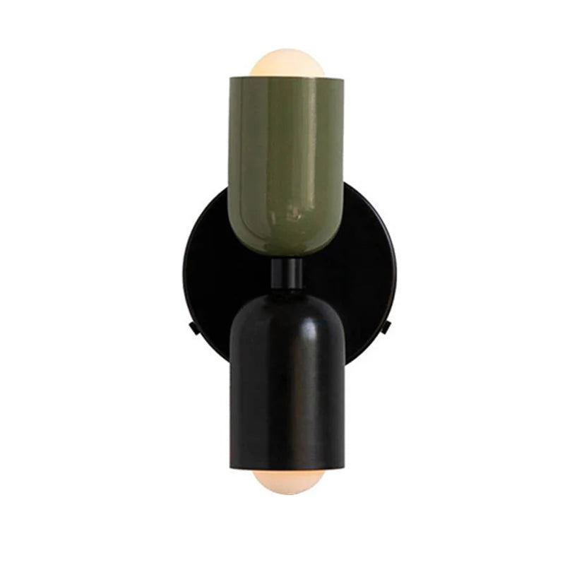 Two-Tone Vertical Wall Light, Up and Down Glow, Bulbs Included
