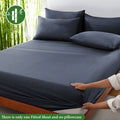 Bamboo Fibre Fitted Sheet, Breathable and Cooling, 90x200