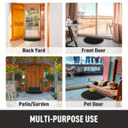 Half Round Rubber Doormat, Non-Slip for Indoors and Outdoors