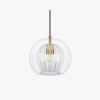 Glass Globe Pendant Light 15cm, Clear or Amber