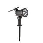 Solar Garden Spotlight with 9 LEDs, IP65, Adjustable Brightness