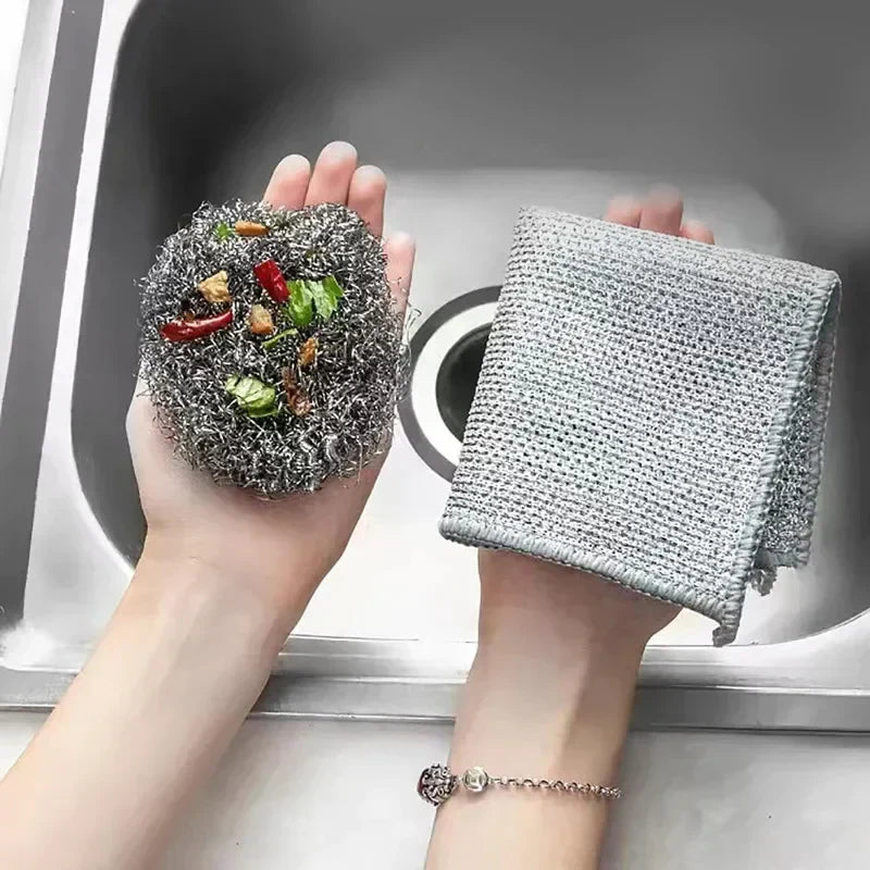 Scratch-Free Reusable Dishcloths, Mesh Weave, Set of 10