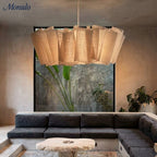 Pleated Fabric Pendant Light, 40cm Drum Shade, Scandi Style