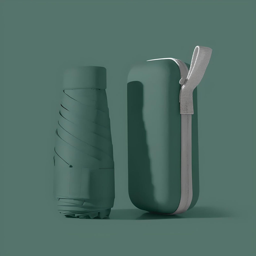 Compact Travel Umbrella with Waterproof Sleeve, Windproof