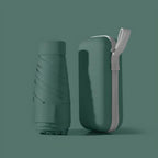Compact Travel Umbrella with Waterproof Sleeve, Windproof
