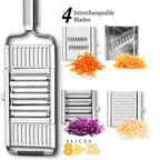 Stainless Steel Grater Set of 4 with Ergonomic Handle