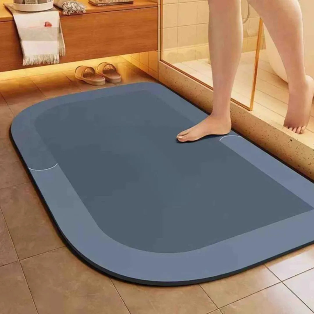 Quick-Dry Diatomite Bath Mat, Non-Slip, Four Sizes