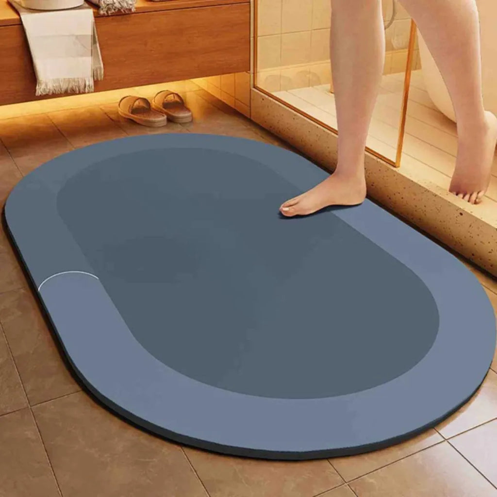 Quick-Dry Diatomite Bath Mat, Non-Slip, Four Sizes