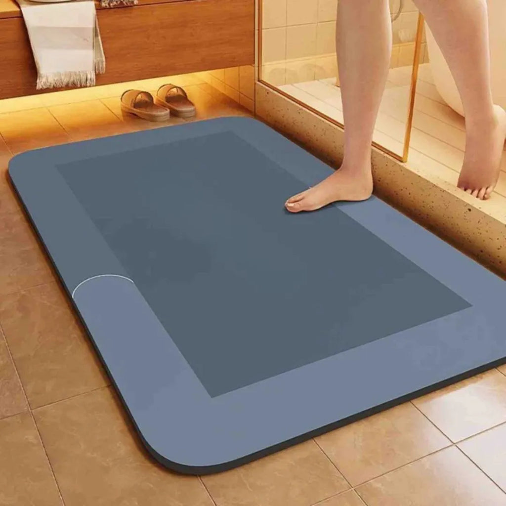 Quick-Dry Diatomite Bath Mat, Non-Slip, Four Sizes