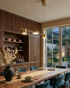 Linear LED Pendant Light with Acrylic Diffuser, Dimmable