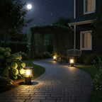 Cylinder Bollard Light for Driveways, IP65, Cast Aluminium