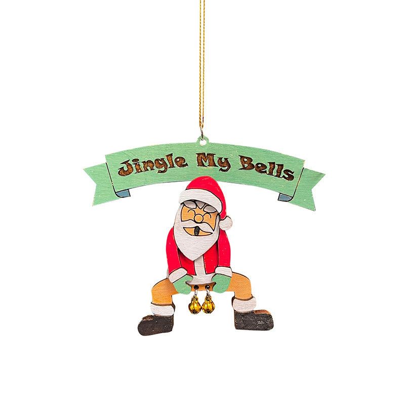 Hand-Painted Resin Christmas Tree Decorations with Bells