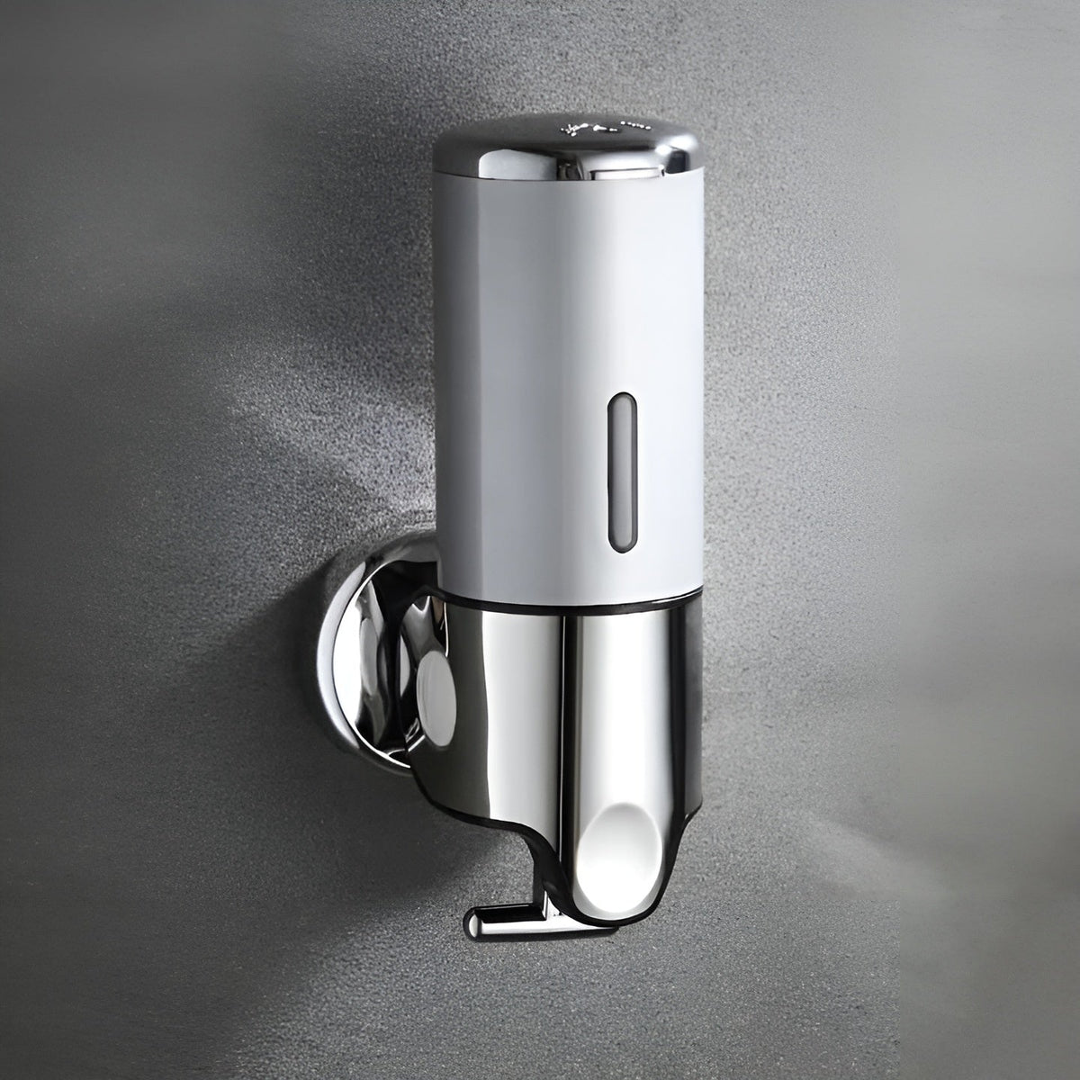 Wall-Mounted Soap Dispenser 500ml, Chrome Stainless Steel