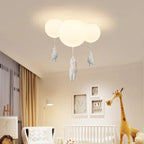Kids Bear and Balloon Pendant Light with Warm LED