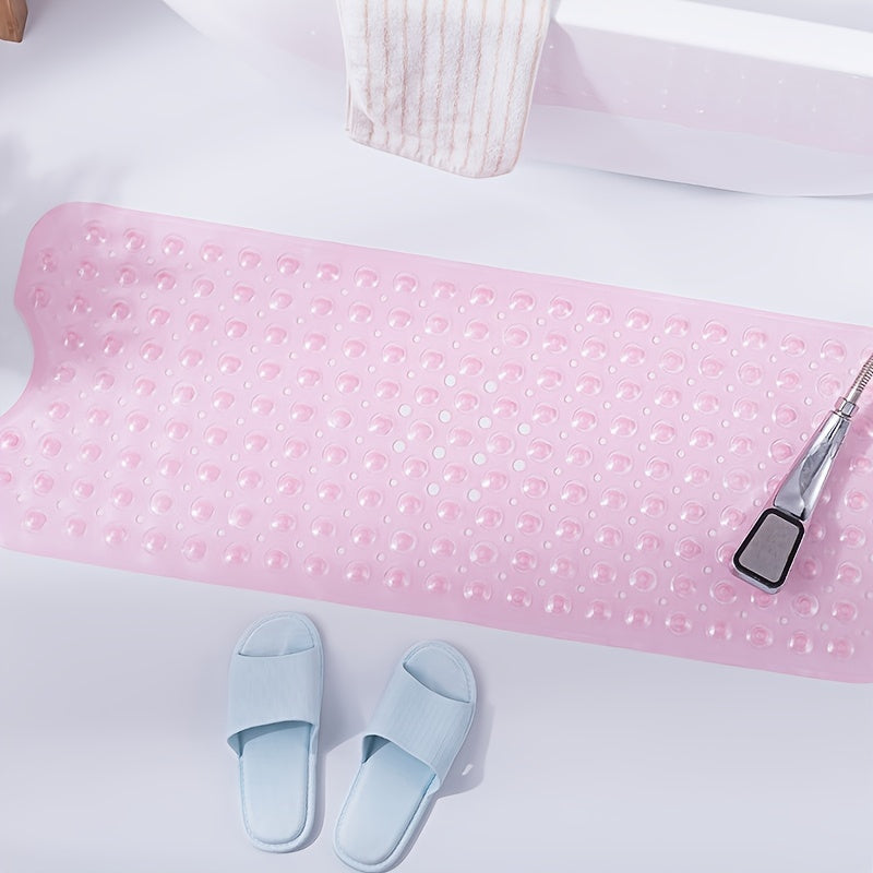 Extra-Long Non-Slip Bath Mat with Suction Cups, 101 x 40cm