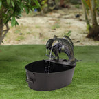 Polyresin Animal Water Fountain with Pump for Garden and Patio