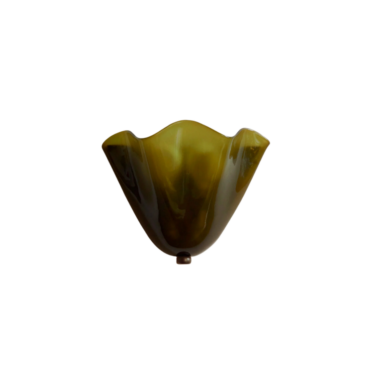 Stained Glass Style Shell Wall Light, Art Deco, 28cm, E14