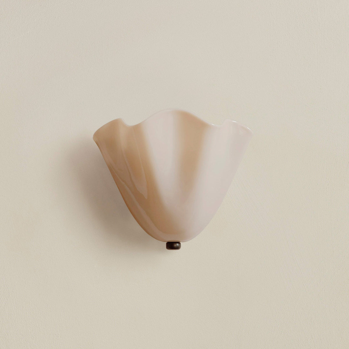 Stained Glass Style Shell Wall Light, Art Deco, 28cm, E14