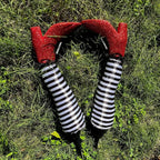 Halloween Witch Legs Garden Decoration with Striped Socks
