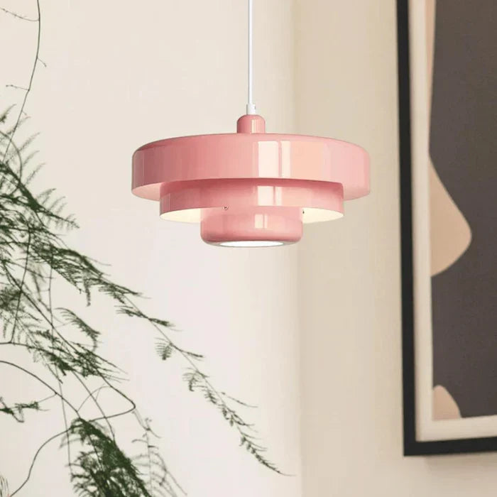 Retro Metal Pendant Light with Integrated LED, Warm White 3000K