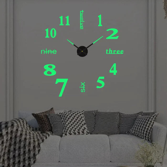 Oversized Design Wall Clock, Silent Movement, 40-130cm