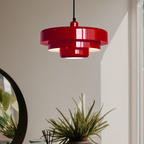 Layered Metal Pendant Light, Bauhaus Style, Five Colours