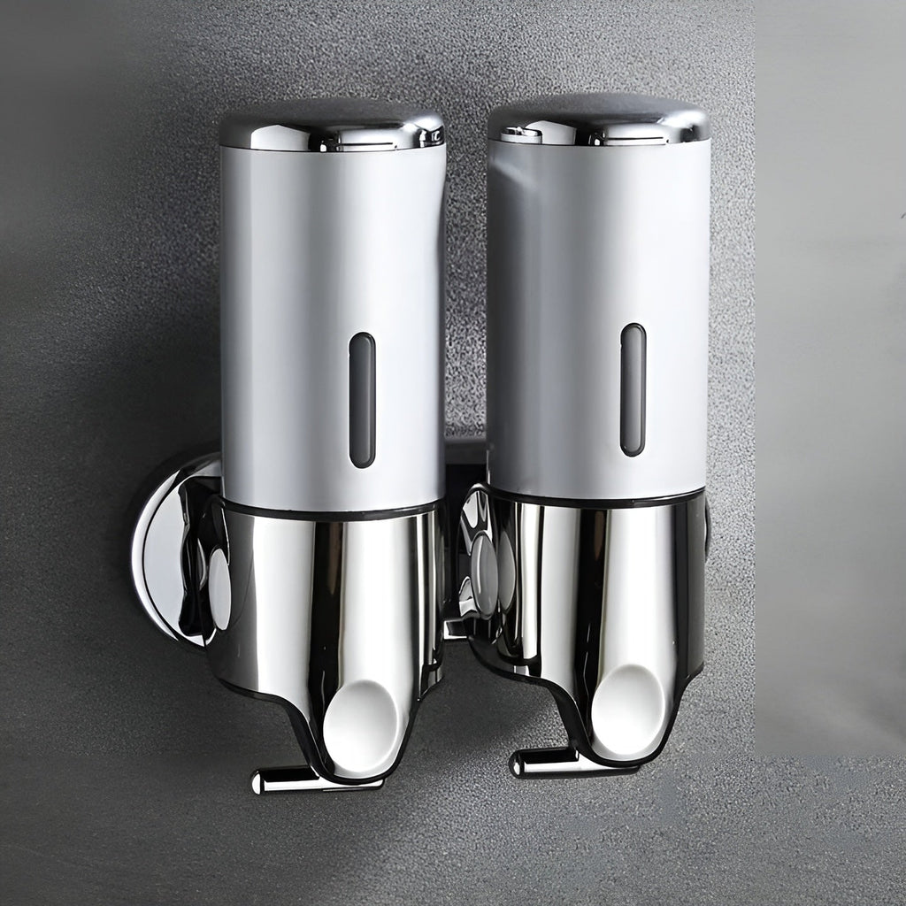 Wall-Mounted Soap Dispenser 500ml, Chrome Stainless Steel