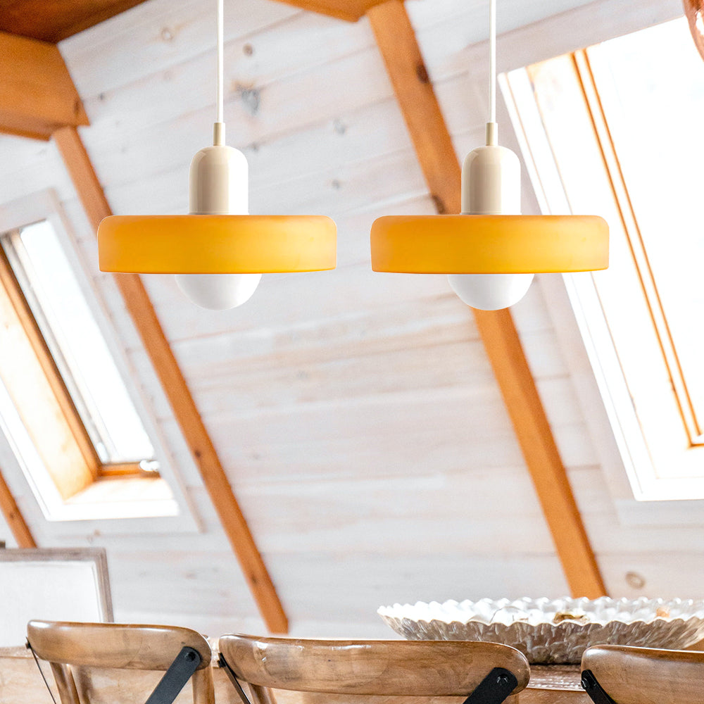 Double Glass Pendant Light 35 cm with G9 Fitting, Modern