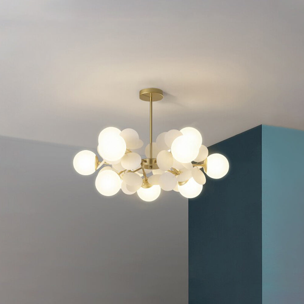 Glass and Acrylic Chandelier with G9 LEDs, 3 Colour Settings