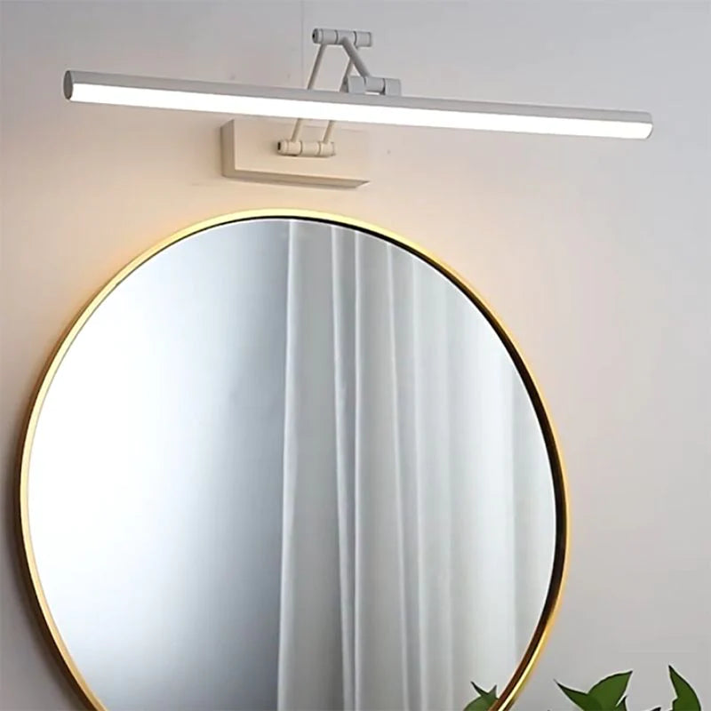 LED Mirror Light, IP44, in Black or White, 40-100cm