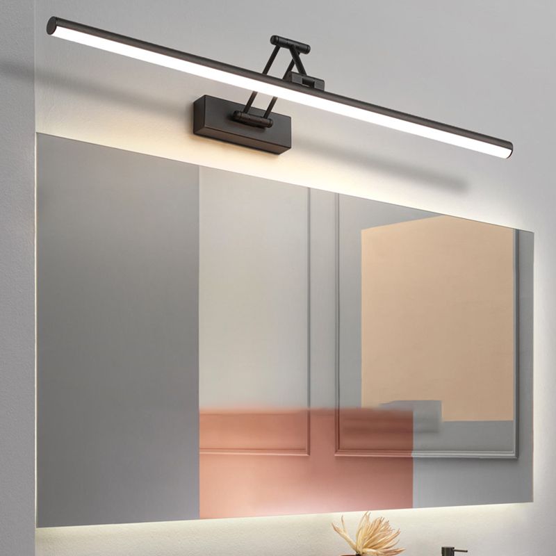 LED Mirror Light, IP44, in Black or White, 40-100cm