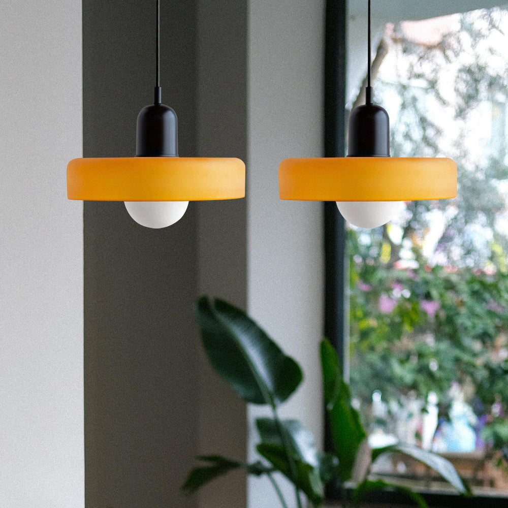 Double Glass Pendant Light 35 cm with G9 Fitting, Modern
