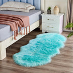 Long Pile Faux Fur Rug with Non-Slip Backing, Five Sizes