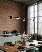 Linear LED Pendant Light with Acrylic Diffuser, Dimmable