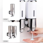 Wall-Mounted Soap Dispenser 500ml, Chrome Stainless Steel