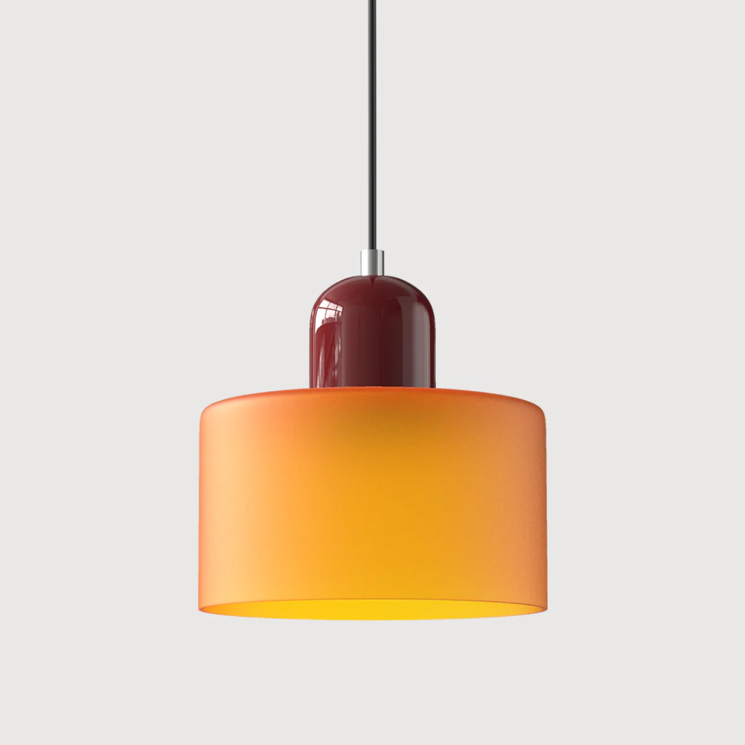 Retro Glass Pendant Light, E27, Adjustable Drop to 150cm