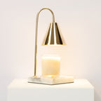 Marble-Effect Candle Warmer Lamp, Flameless Wax Melting