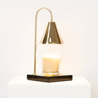 Marble-Effect Candle Warmer Lamp, Flameless Wax Melting
