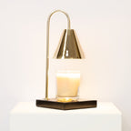 Marble-Effect Candle Warmer Lamp, Flameless Wax Melting
