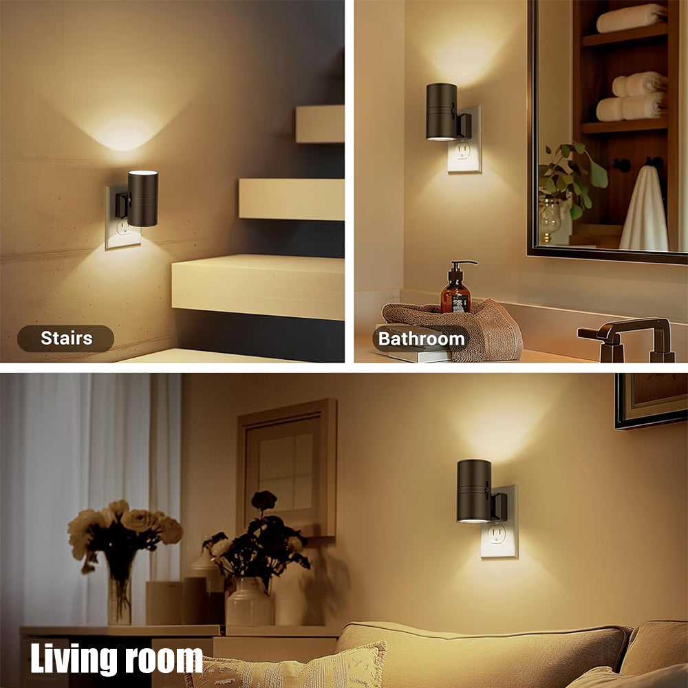 Minimalist LED Wall Light with Day-Night Light Sensor