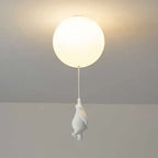 Kids Bear and Balloon Pendant Light with Warm LED